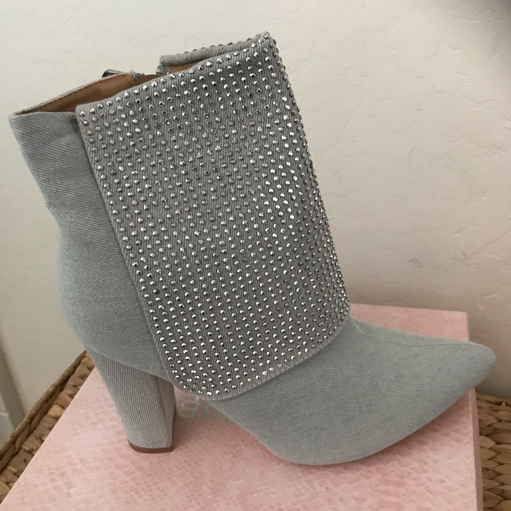 NWOT.  Some “BAD” tail Denim Booties.